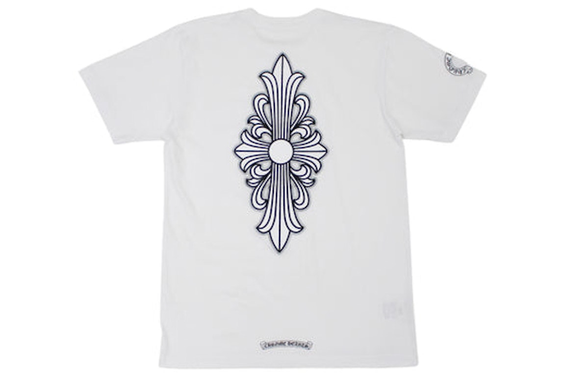 Pre-owned Chrome Hearts Floral Cross T-shirt White