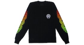 Chrome Hearts Floral Sleeve Gradient L/S T-shirt Black