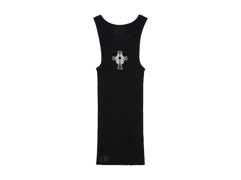 CHROME HEARTS クロス タンクトップ HAIRY CROSS RIB TANK TOP Chrome Hearts Hairy Cross Rib Tank Black Men's - SS25 - US