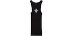Chrome Hearts Hairy Cross Rib Tank Black
