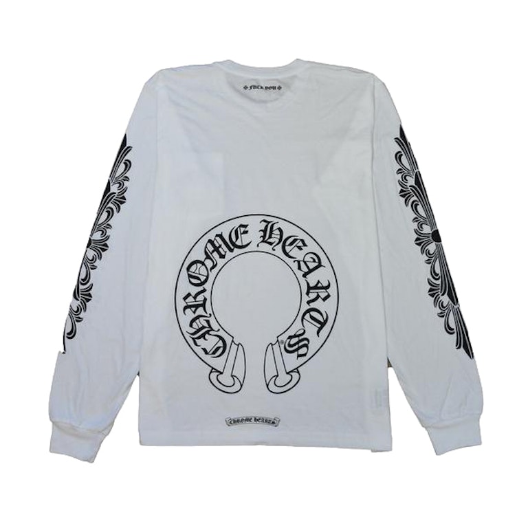 Pre-owned Chrome Hearts Horse Shoe L/s T-shirt White