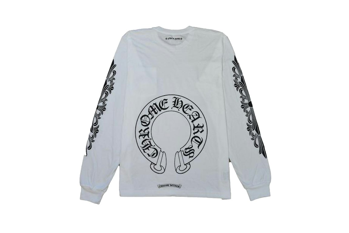 Pre-owned Chrome Hearts Horse Shoe L/s T-shirt White