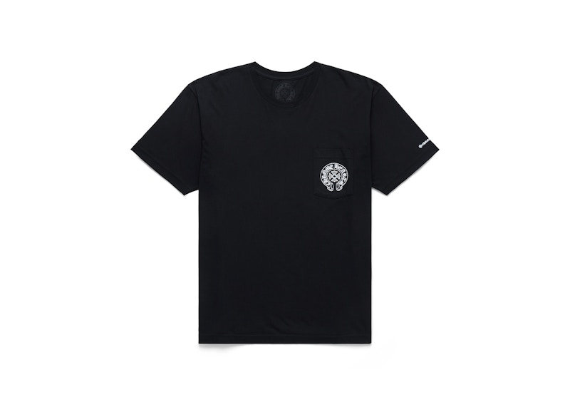 Men's Chrome Hearts Horse Shoe Logo Pocket T-Shirt in Black
