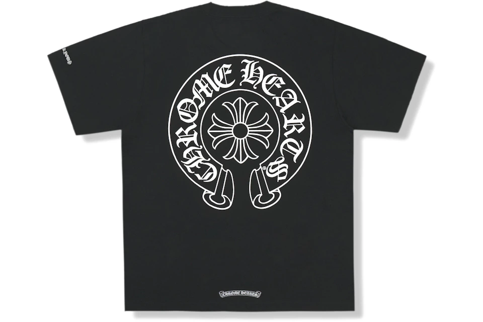 Chrome Hearts Horse Shoe Logo Pocket T Shirt Black Ss21 Chrome Hearts Horse Shoe Logo Pocket T Shirt Black Ss21