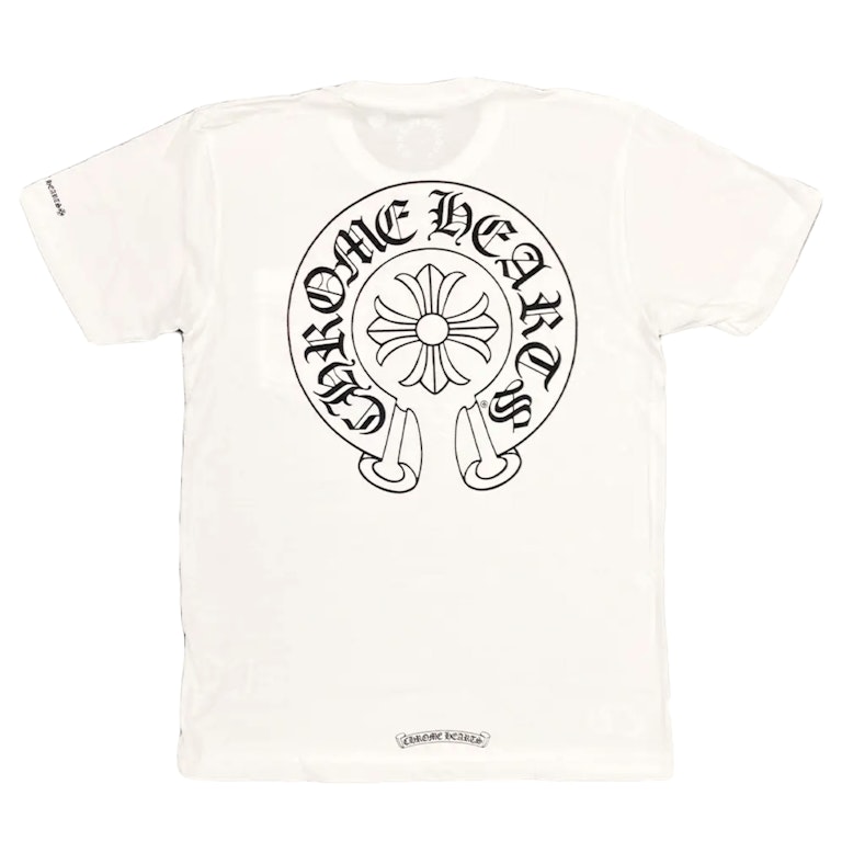 Pre-owned Chrome Hearts Horse Shoe Logo Pocket T-shirt White