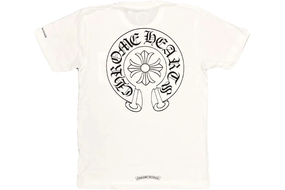 Chrome Hearts Horse Shoe Logo Pocket T Shirt White Ss21 Chrome Hearts Horse Shoe Logo Pocket T Shirt White Ss21