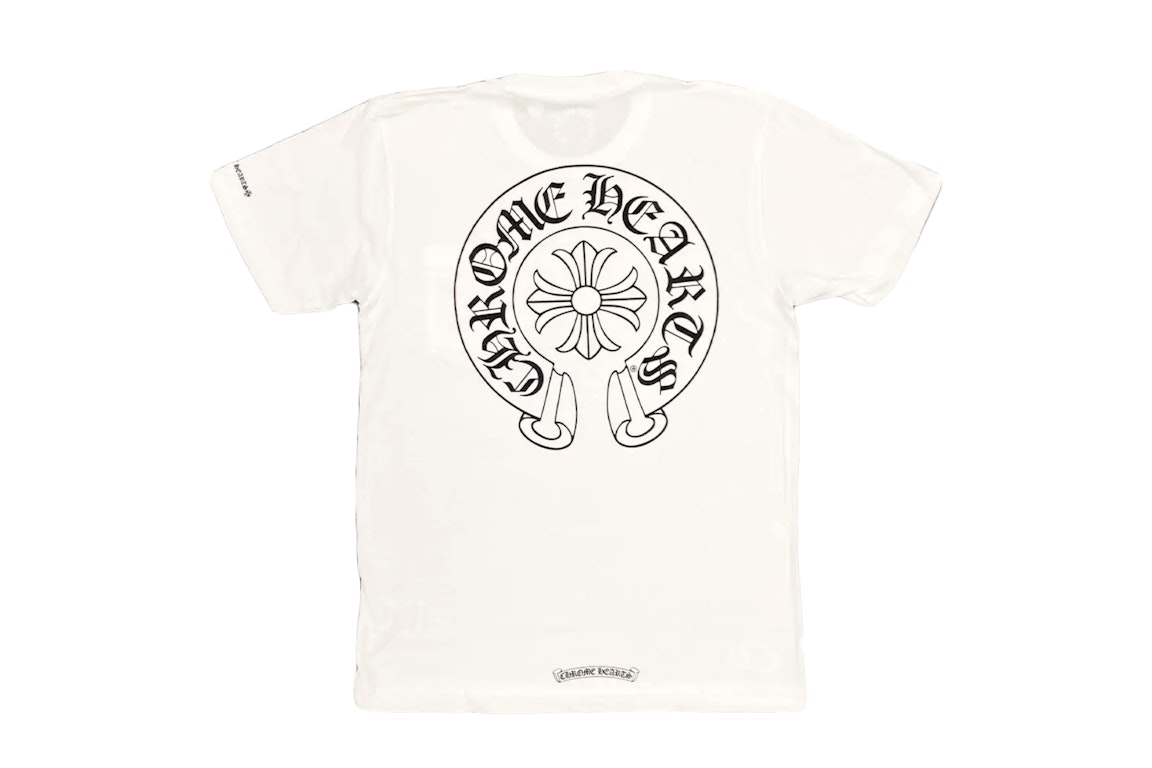 Pre-owned Chrome Hearts Horse Shoe Logo Pocket T-shirt White