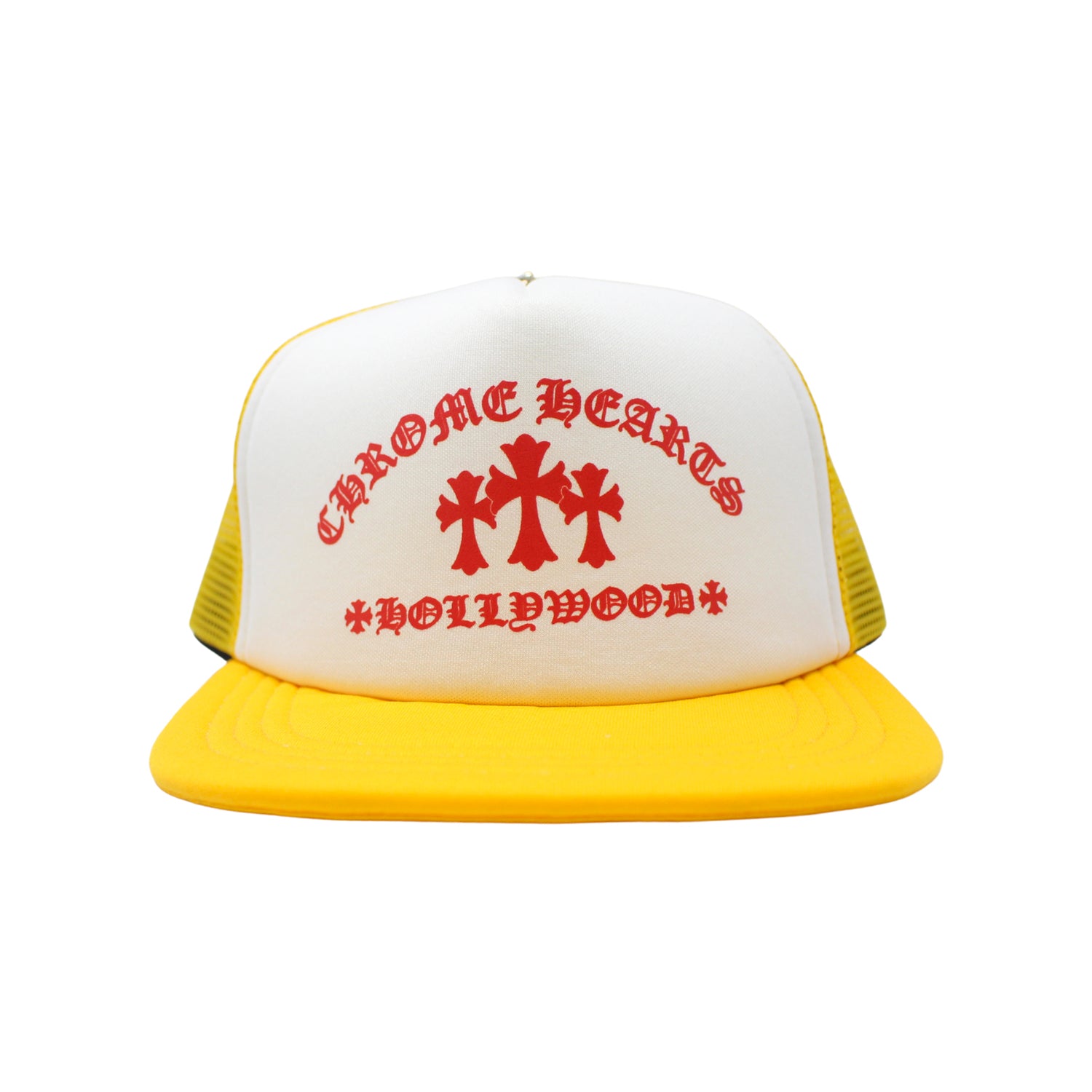 Chrome Hearts King Taco Trucker Hat Yellow/White/Red