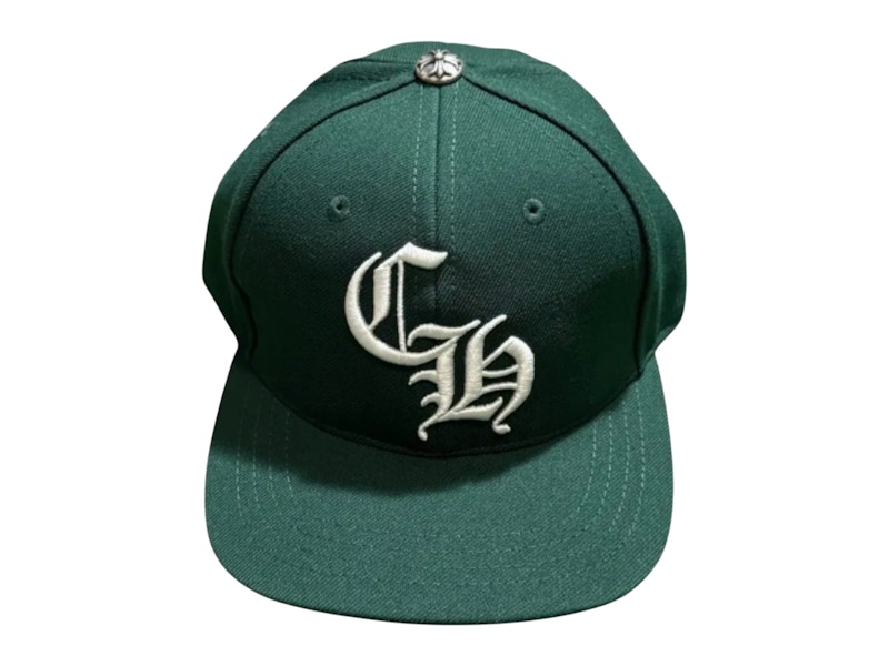 Pre-owned Chrome Hearts Men's Essentials La Exclusive Baseball Wool Cap In Forest Green