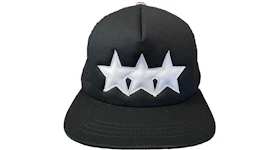 Chrome Hearts Leather Star Trucker Hat Black/White