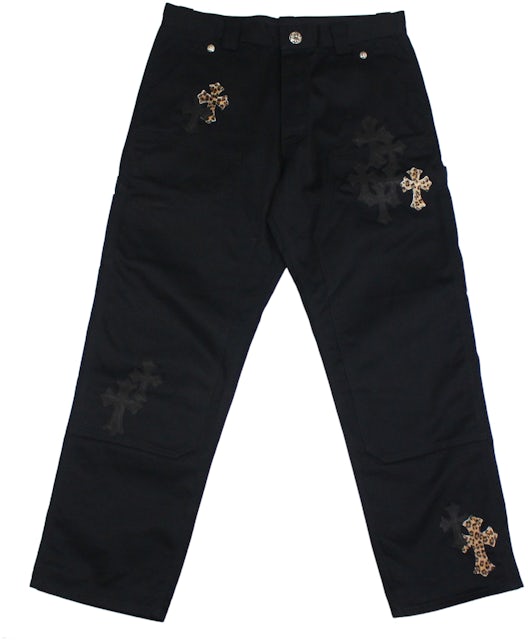 chrome hearts Cross patch - chrome hearts Iron on cross patch - Black /  Gold