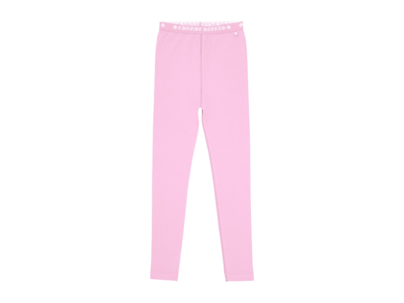 Pre-owned Chrome Hearts Logo Leggings In Baby Pink
