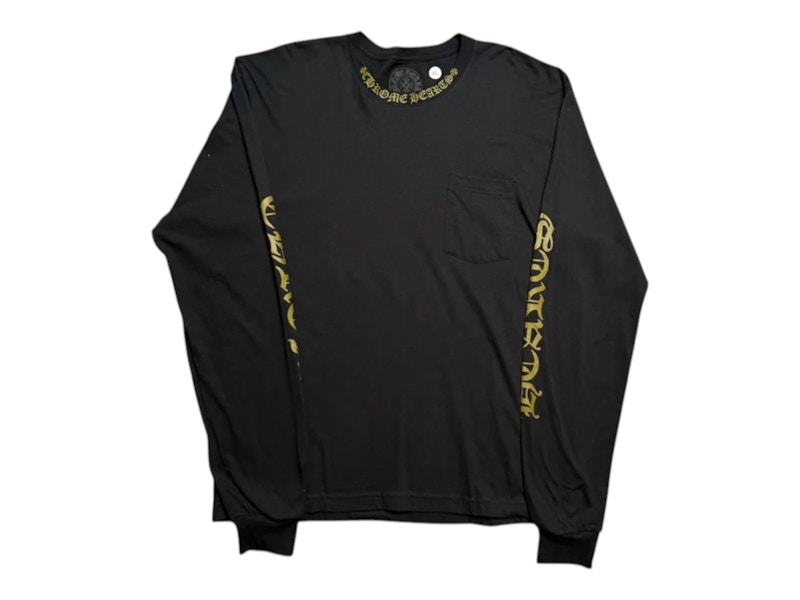 Chrome Hearts Long Sleeve Pocket Crew T-shirt Black/Army Green