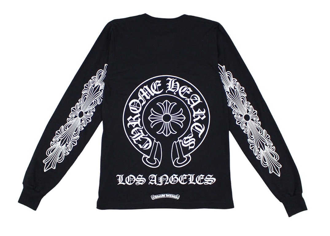 Pre-owned Chrome Hearts Los Angeles Excluisve L/s T-shirt Black