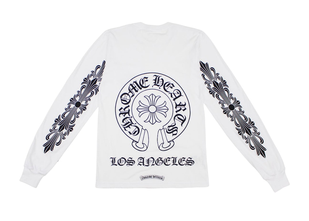 Pre-owned Chrome Hearts Los Angeles Excluisve L/s T-shirt White