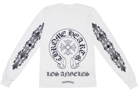 Chrome Hearts Los Angeles Excluisve L/S T-shirt White Men's - US Chrome Hearts Los Angeles Excluisve L/S T-shirt White Men's - US