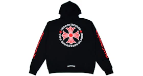 Chrome Hearts Made In Hollywood Plus Cross Zip Up Hoodie Black/Red