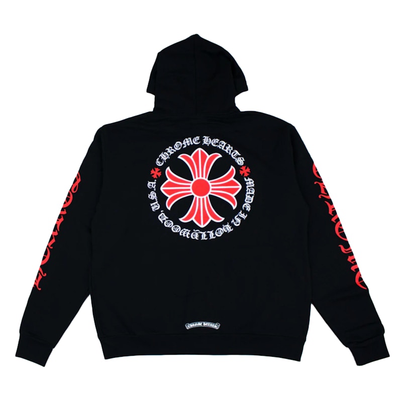 Chrome Hearts Made In Hollywood Plus Hoodie Black/Red Men's - US