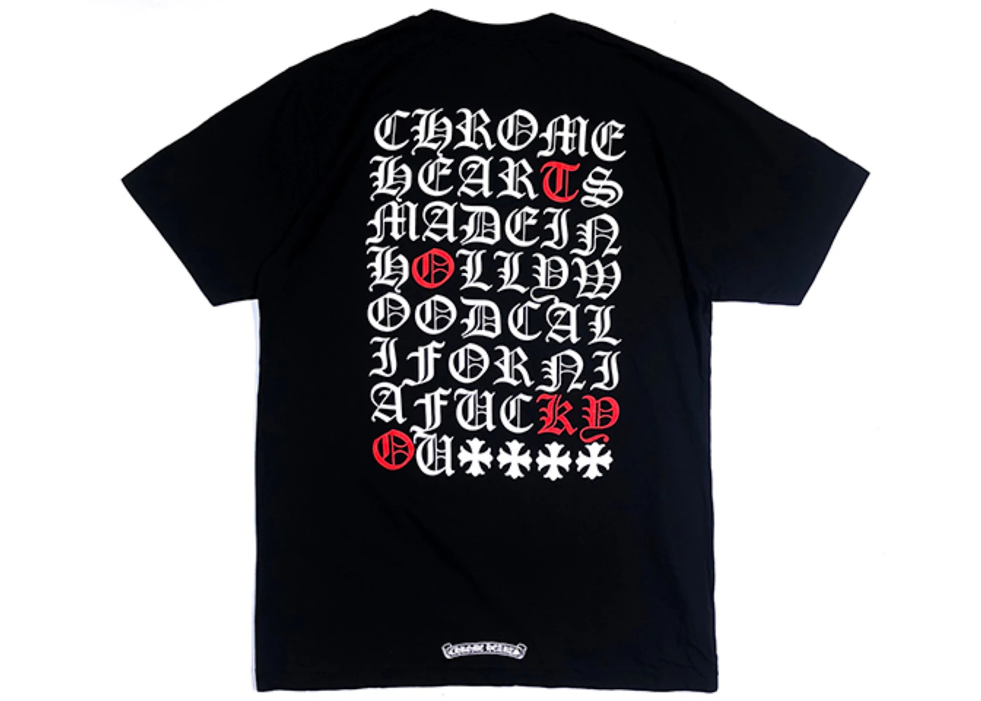 Chrome Hearts Made In Hollywood T-Shirt Black/White/Red