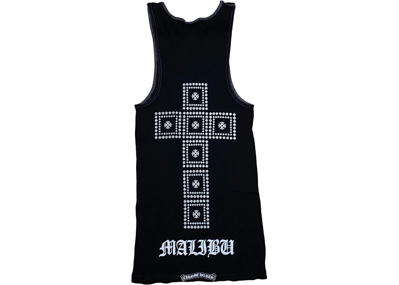 Chrome Hearts Malibu Exclusive Cross Tank Top Black Men's - US Chrome Hearts Malibu Exclusive Cross Tank Top Black Men's - US
