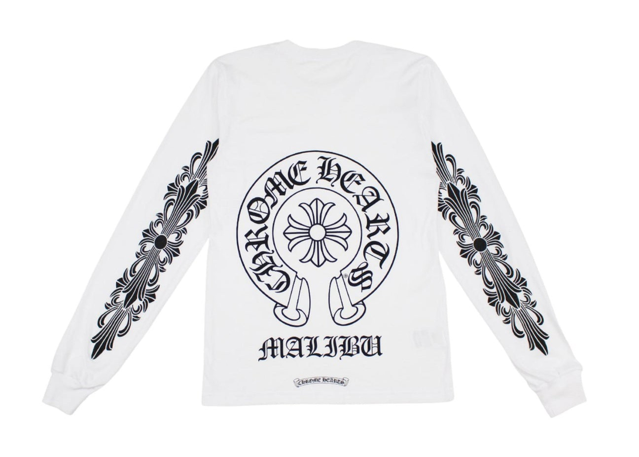Chrome Hearts Malibu Exclusive L/S T-shirt White -