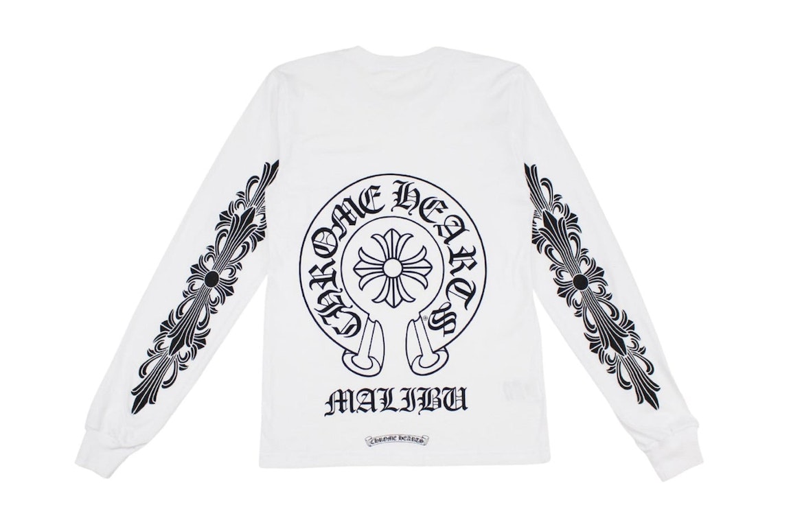 Pre-owned Chrome Hearts Malibu Exclusive L/s T-shirt White