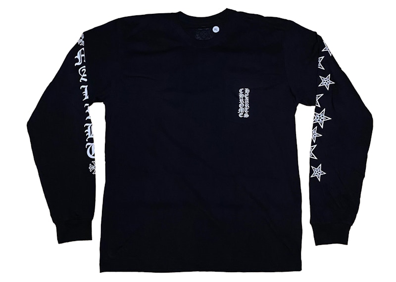 Chrome Hearts Malibu Exclusive Stars L/S T-Shirt Black Men's - US