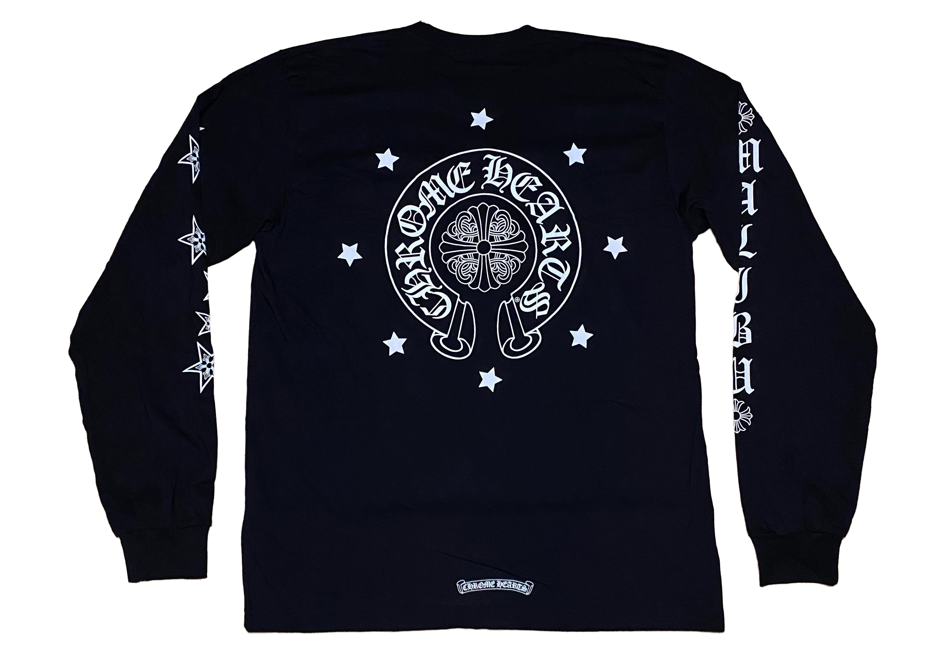 Chrome Hearts Malibu Exclusive Stars L/S T-Shirt Black -