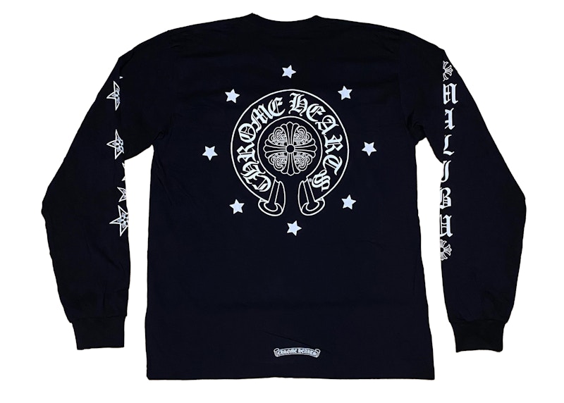 Chrome Hearts Malibu Exclusive Stars L/S T-Shirt Black