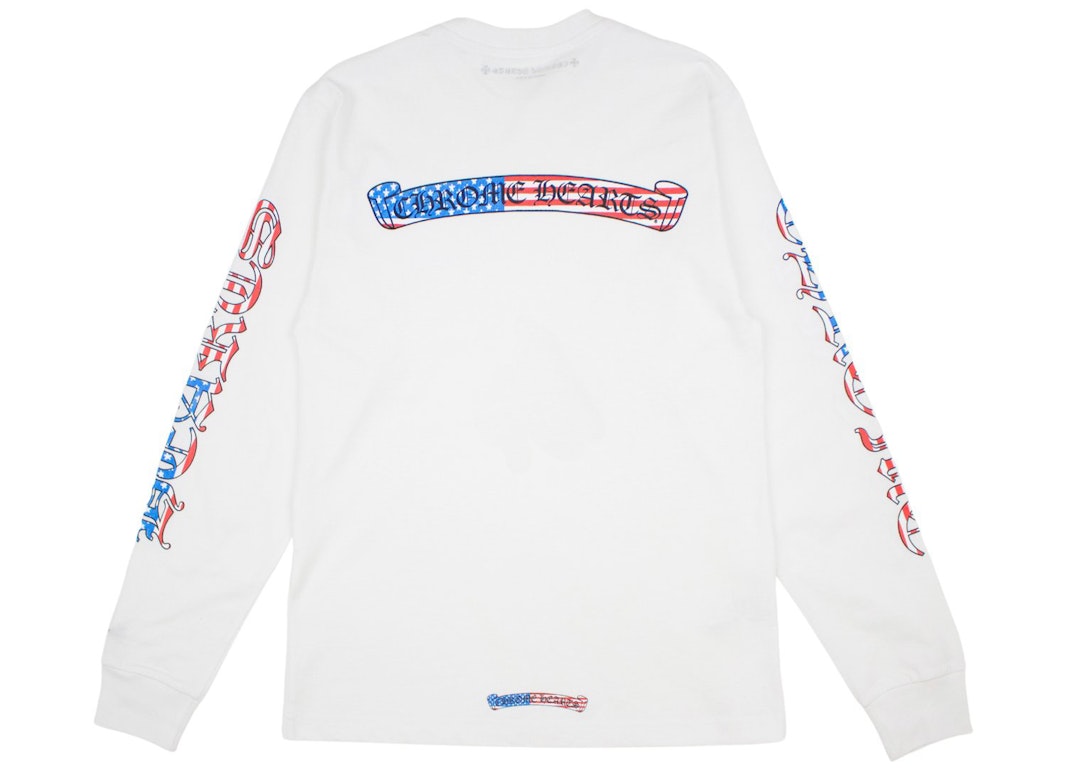 Pre-owned Chrome Hearts Matty Boy America L/s T-shirt White