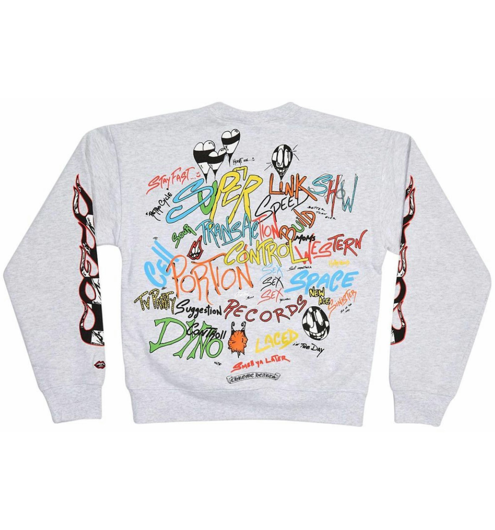 Chrome Hearts Matty Boy Brain Crewneck Heather Grey