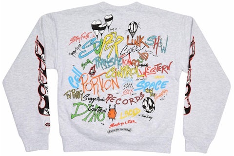 Chrome Hearts Matty Boy Brain Crewneck Heather Grey Men's - US Chrome Hearts Matty Boy Brain Crewneck Heather Grey Men's - US