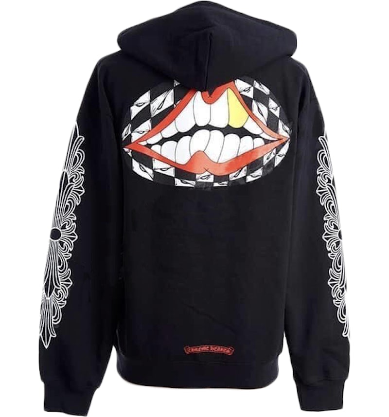 Chrome Hearts Matty Boy Flower Chomper Hoodie Black Men's - US Chrome Hearts Matty Boy Flower Chomper Hoodie Black Men's - US