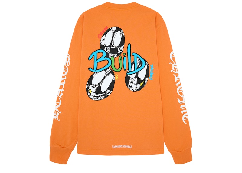 Chrome Hearts Matty Boy Link & Build L/S T-shirt Orange Men's - GB