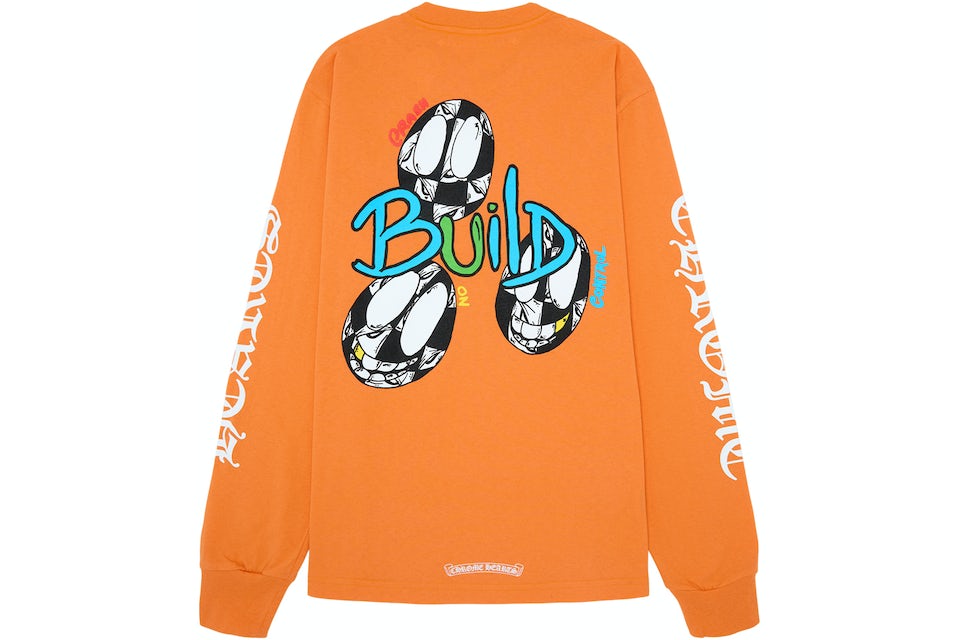 Chrome Hearts Matty Boy Link & Build L/S T-shirt Orange Men's - US