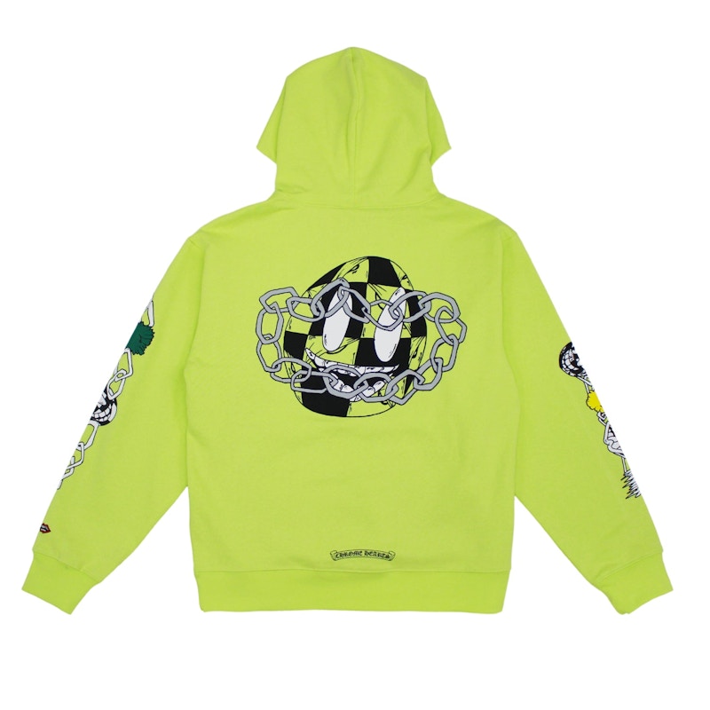 Chrome Hearts Matty Boy Link Hoodie Lime Green