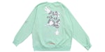 Chrome Hearts Matty Boy Lust Sudadera de cuello redondo Seafoam