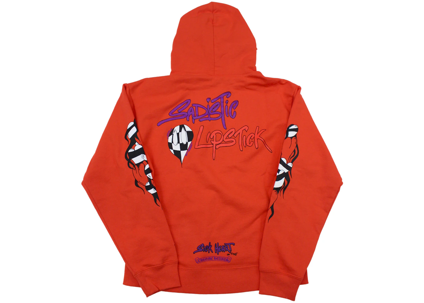 Chrome Hearts Matty Boy Sadistic Lipstick Hoodie Red Men's US