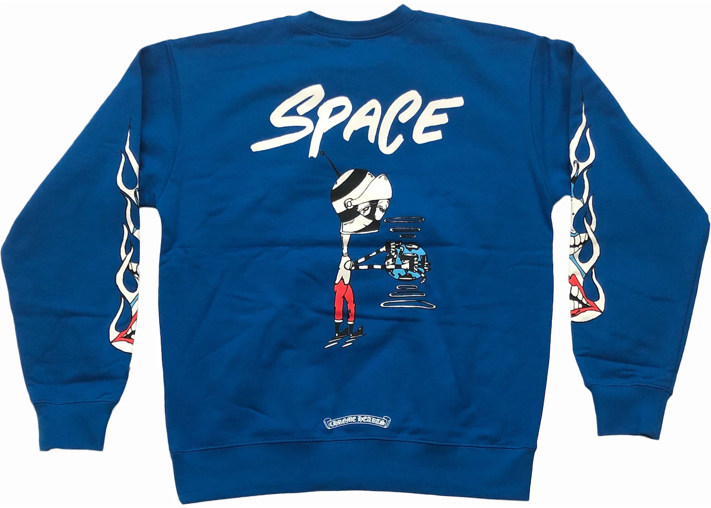 Chrome Hearts Matty Boy Space Crewneck Sweatshirt Blue