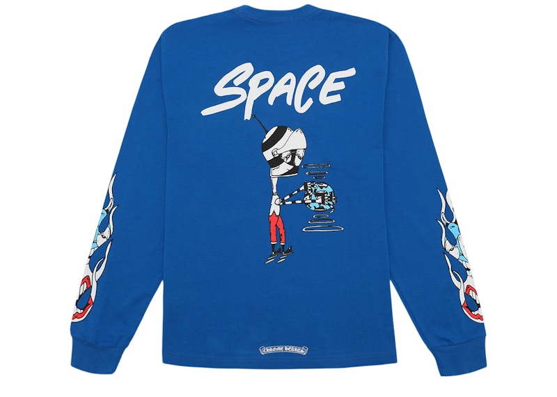 Chrome Hearts Matty Boy Space L/S T-Shirt Blue Men's - GB