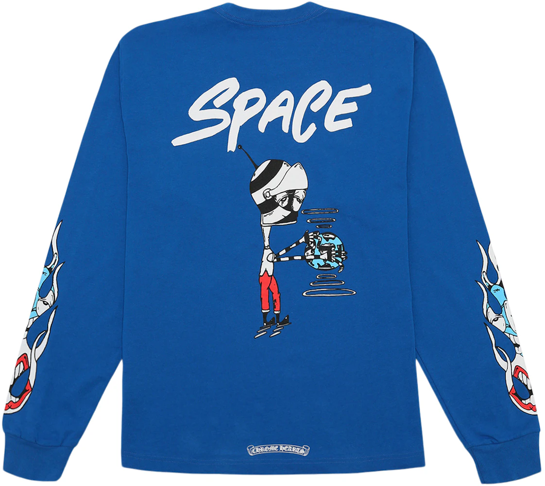 Chrome Hearts Matty Boy Space L/S T-Shirt Blue - IT