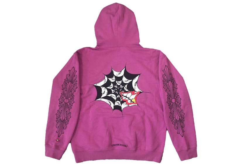 Tシャツ/カットソー(七分/長袖)Chrome Hearts Matty Boy Spider Web Hoodie Purple Tシャツ/カットソー(七分/長袖)