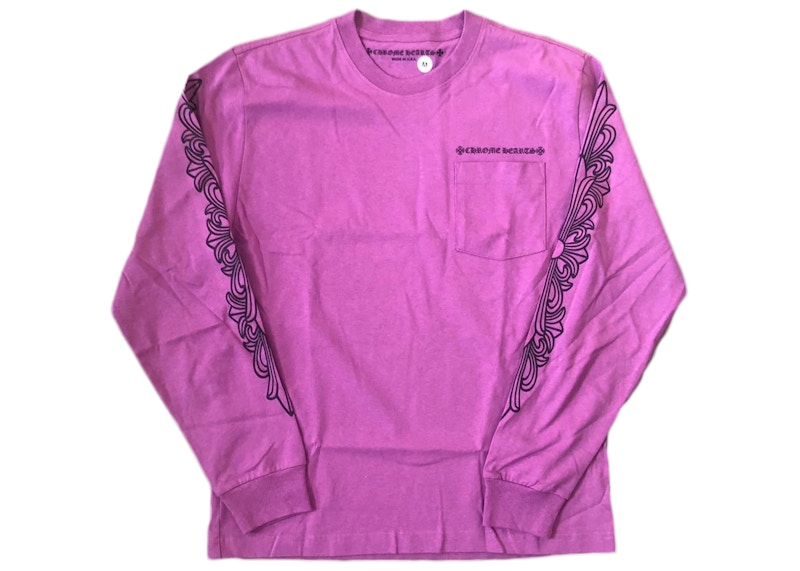 Chrome Hearts Matty Boy Spider Web L/S T-shirt Purple Men's