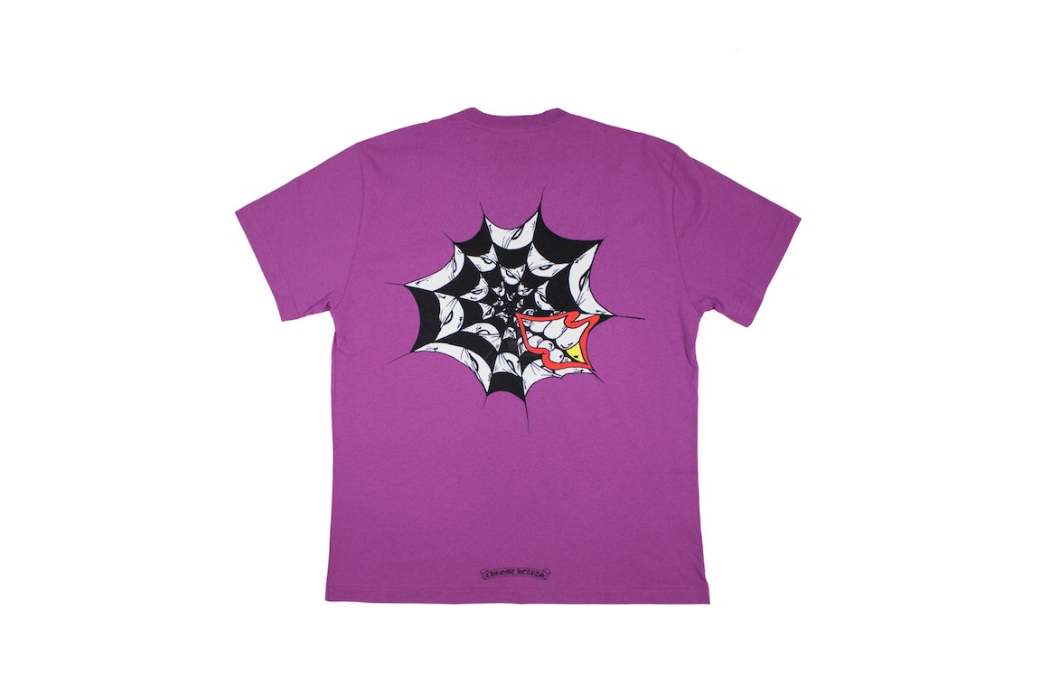 Pre-owned Chrome Hearts Matty Boy Spider Web T-shirt Purple