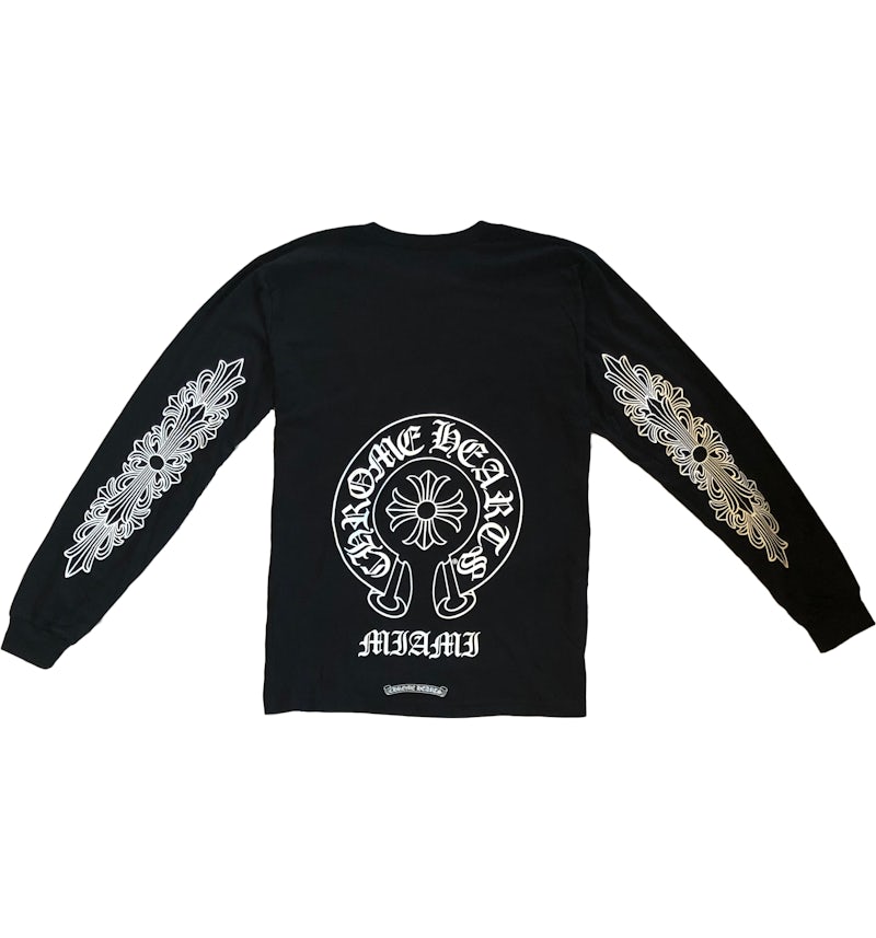 Chrome Hearts Miami Exclusive L/S T-shirt Black Men's - US Chrome Hearts Miami Exclusive L/S T-shirt Black Men's - US