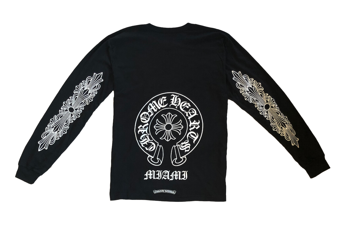 Pre-owned Chrome Hearts Miami Exclusive L/s T-shirt Black