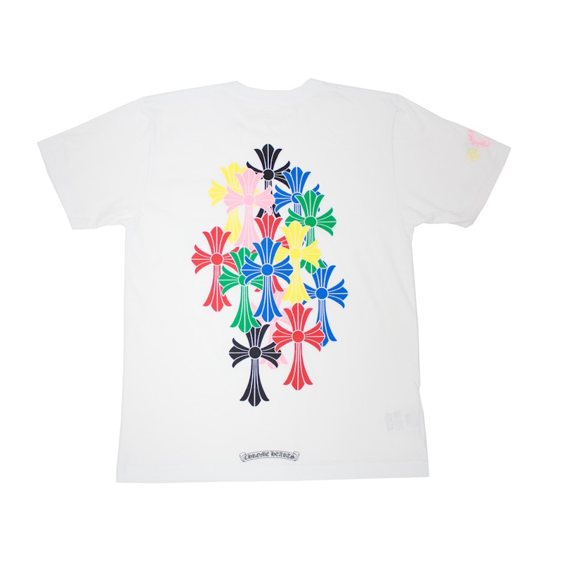 Chrome Hearts Multi Color Cross Cemetery T-shirt White Men's - US