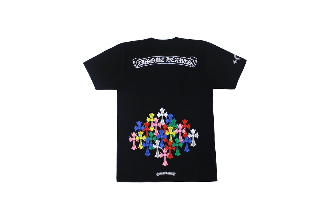 Pre-owned Chrome Hearts Multi Color Cross T-shirt Black