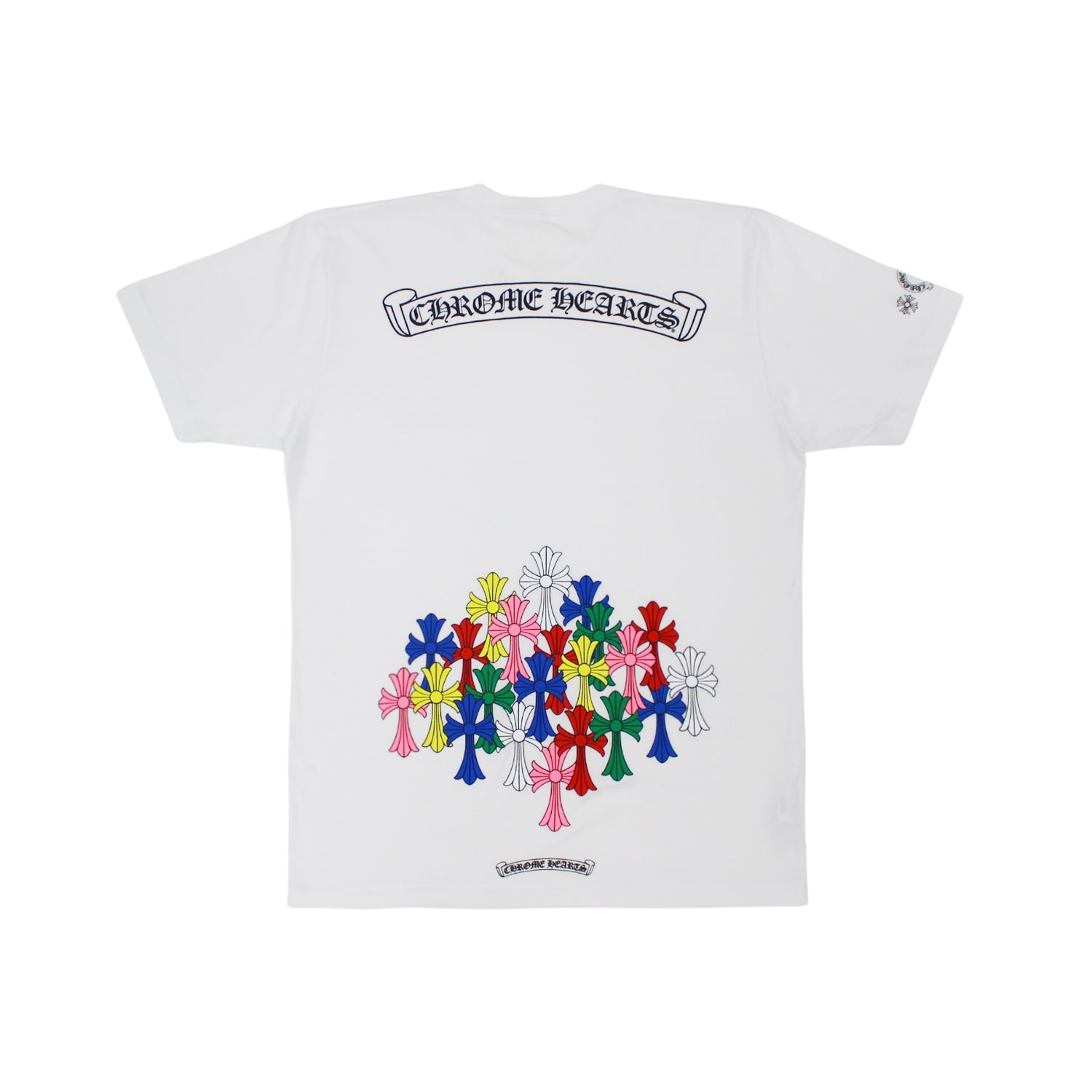 Chrome Hearts Multi Color Cross T-shirt White 男士- TW