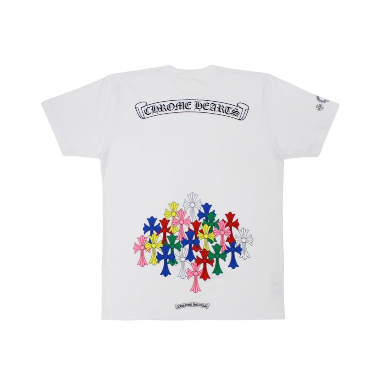 Pre-owned Chrome Hearts Multi Color Cross T-shirt White